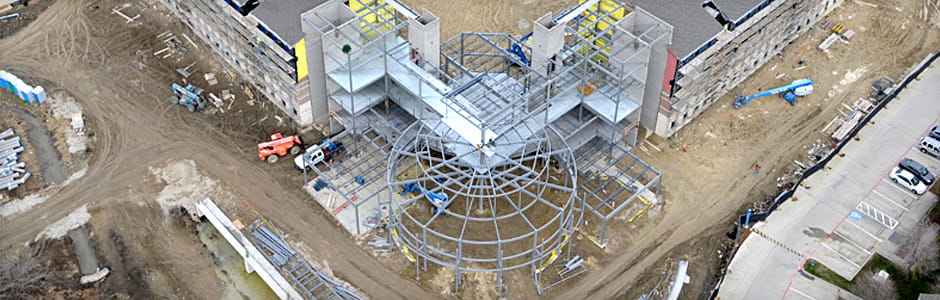 Construction on the UT Dallas Campus